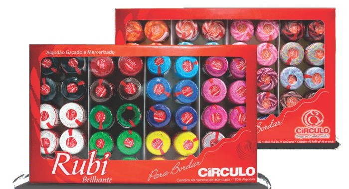 Linha Circulo Rubi Sortida C/40UN Lisa